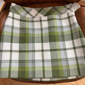 J crew plaid skirt